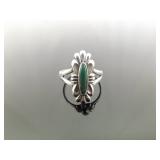 .925 Sterling Silver Green Turquoise Navajo Ring Size 6.5 .925 Sterling Silver Green Turquoise Navajo Ring Size 6.5