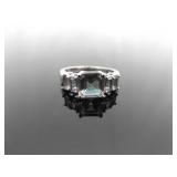 .925 Sterling Silver Mystic Quartz Crystal Ring Size 10 .925 Sterling Silver Mystic Quartz Crystal Ring Size 10