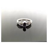 .925 Sterling Silver Amethyst Navajo Ring Size 7.5 .925 Sterling Silver Amethyst Navajo Ring Size 7.5