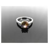 .925 Sterling Silver Mystic Citrine Crystal Ring Size 10 .925 Sterling Silver Mystic Citrine Crystal Ring Size 10