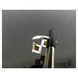 .925 Sterling Silver Baltic Amber Cabochons Ring Size 8 .925 Sterling Silver Baltic Amber Cabochons Ring Size 8