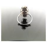 .925 Sterling Silver Black Onyx Cabochon Ring Size 7 .925 Sterling Silver Black Onyx Cabochon Ring Size 7