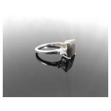 .925 Sterling Silver Gray Calcedony Ring Size 8 .925 Sterling Silver Gray Calcedony Ring Size 8