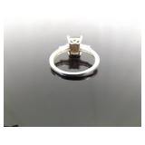 .925 Sterling Silver Gray Calcedony Ring Size 8 .925 Sterling Silver Gray Calcedony Ring Size 8