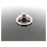 .925 Sterling Silver Gray Calcedony Ring Size 8 .925 Sterling Silver Gray Calcedony Ring Size 8