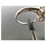 .925 Sterling Silver Gray Calcedony Ring Size 8 .925 Sterling Silver Gray Calcedony Ring Size 8