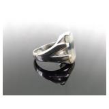 .925 Sterling Silver Moss Agate Ring Size 12.25 .925 Sterling Silver Moss Agate Ring Size 12.25
