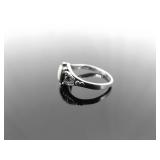 .925 Sterling Silver Inlayed Pearl Ring Size 4 .925 Sterling Silver Inlayed Pearl Ring Size 4