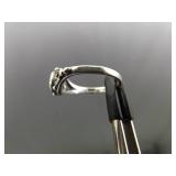 .925 Sterling Silver Inlayed Pearl Ring Size 4 .925 Sterling Silver Inlayed Pearl Ring Size 4