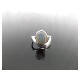 .925 Sterling Silver Inlayed Mother of Pearl Ring Size 6 .925 Sterling Silver Inlayed Mother of Pearl Ring Size 6