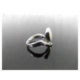 .925 Sterling Silver Inlayed Mother of Pearl Ring Size 6 .925 Sterling Silver Inlayed Mother of Pearl Ring Size 6