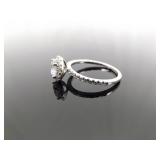.925 Sterling Silver Zirconia Solitaire Ring Size 9.25 .925 Sterling Silver Zirconia Solitaire Ring Size 9.25