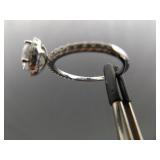 .925 Sterling Silver Zirconia Solitaire Ring Size 9.25 .925 Sterling Silver Zirconia Solitaire Ring Size 9.25