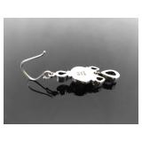 .925 Sterling Silver Peridot, Moonstone, and Amethyst Dangle Hook Earrings .925 Sterling Silver Peridot, Moonstone, and Amethyst Dangle Hook Earrings