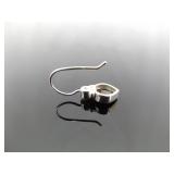 .925 Sterling Silver Silpada Garnet and Pearl Hook Earrings .925 Sterling Silver Silpada Garnet and Pearl Hook Earrings