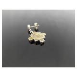 .925 Sterling Silver Inlayed Mother of Pearl Peruvian Chakana Dangle Post Earrings .925 Sterling Silver Inlayed Mother of Pearl Peruvian Chakana Dangle Post Earrings