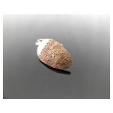 .925 Sterling Silver Artist Signed Copper Shield Dangle Hook Earrings .925 Sterling Silver Artist Signed Copper Shield Dangle Hook Earrings