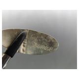 .925 Sterling Silver Artist Signed Copper Shield Dangle Hook Earrings .925 Sterling Silver Artist Signed Copper Shield Dangle Hook Earrings