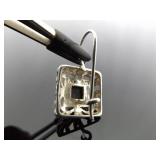 .925 Sterling Silver Styled Black Onyx Hook Earrings .925 Sterling Silver Styled Black Onyx Hook Earrings