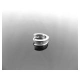 .925 Sterling Silver Dual Personality Diamond Hinged Post Earrings .925 Sterling Silver Dual Personality Diamond Hinged Post Earrings