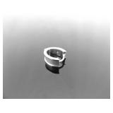 .925 Sterling Silver Dual Personality Diamond Hinged Post Earrings .925 Sterling Silver Dual Personality Diamond Hinged Post Earrings