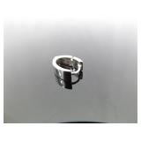 .925 Sterling Silver Dual Personality Diamond Hinged Post Earrings .925 Sterling Silver Dual Personality Diamond Hinged Post Earrings