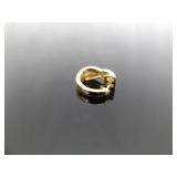 .925 Sterling Silver Diamond Accented Vermeil Hinged Post Earrings .925 Sterling Silver Diamond Accented Vermeil Hinged Post Earrings