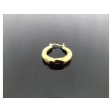 .925 Sterling Silver Vermeil Hoop Hinged Latch Earrings .925 Sterling Silver Vermeil Hoop Hinged Latch Earrings