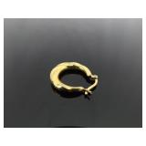 .925 Sterling Silver Vermeil Hoop Hinged Latch Earrings .925 Sterling Silver Vermeil Hoop Hinged Latch Earrings