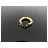 .925 Sterling Silver Vermeil Hoop Hinged Latch Earrings .925 Sterling Silver Vermeil Hoop Hinged Latch Earrings