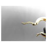 .925 Sterling Silver Vermeil Hoop Hinged Latch Earrings .925 Sterling Silver Vermeil Hoop Hinged Latch Earrings