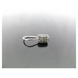 .925 Sterling Silver Art Nouveau Hook Earrings .925 Sterling Silver Art Nouveau Hook Earrings