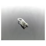 .925 Sterling Silver Art Nouveau Hook Earrings .925 Sterling Silver Art Nouveau Hook Earrings