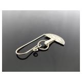 .925 Sterling Silver Half Moon River Waves Dangle Hook Earrings .925 Sterling Silver Half Moon River Waves Dangle Hook Earrings