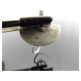 .925 Sterling Silver Half Moon River Waves Dangle Hook Earrings .925 Sterling Silver Half Moon River Waves Dangle Hook Earrings