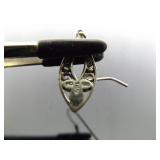 .925 Sterling Silver Art Nouveau Dangle Hook Earrings .925 Sterling Silver Art Nouveau Dangle Hook Earrings