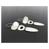 .925 Sterling Silver Robert Lee Morris Designed Dangle Hook Earrings .925 Sterling Silver Robert Lee Morris Designed Dangle Hook Earrings