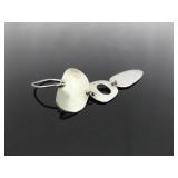 .925 Sterling Silver Robert Lee Morris Designed Dangle Hook Earrings .925 Sterling Silver Robert Lee Morris Designed Dangle Hook Earrings