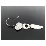 .925 Sterling Silver Robert Lee Morris Designed Dangle Hook Earrings .925 Sterling Silver Robert Lee Morris Designed Dangle Hook Earrings