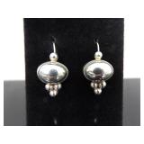 .925 Sterling Silver Designed Hook Earrings .925 Sterling Silver Designed Hook Earrings