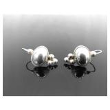 .925 Sterling Silver Designed Hook Earrings .925 Sterling Silver Designed Hook Earrings
