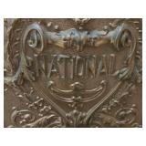 Vintage National Gilded Bronze Case Register with Relief Carving 1930 (includes key) Vintage National Gilded Bronze Case Register with Relief Carving 1930 (includes key)