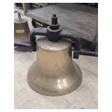 Vintage 16' Brass Railroad Locomotive Bell with Clapper Vintage 16' Brass Railroad Locomotive Bell with Clapper