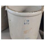 Red Wing 12-Gallon Stoneware Crock with Handles 17 1/2' x 16 1/2' Red Wing 12-Gallon Stoneware Crock with Handles 17 1/2' x 16 1/2'
