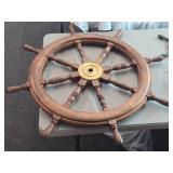 36' Hand-Made Solid Wood Ship Wheel Décor 36' Hand-Made Solid Wood Ship Wheel Décor