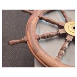 36' Hand-Made Solid Wood Ship Wheel Décor 36' Hand-Made Solid Wood Ship Wheel Décor