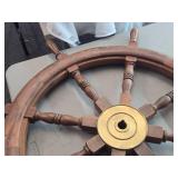 36' Hand-Made Solid Wood Ship Wheel Décor 36' Hand-Made Solid Wood Ship Wheel Décor