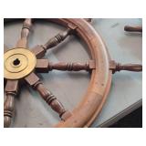 36' Hand-Made Solid Wood Ship Wheel Décor 36' Hand-Made Solid Wood Ship Wheel Décor