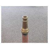 Vintage Late 19th / Early 20th Century 30' Brass and Cast Iron Fire Hose Nozzle Vintage Late 19th / Early 20th Century 30' Brass and Cast Iron Fire Hose Nozzle