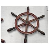 16' Cast Iron Nautical Ship Steering Wheel 16' Cast Iron Nautical Ship Steering Wheel